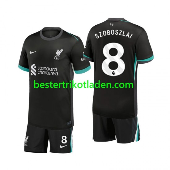 Fußballtrikot Liverpool Szoboszlai 8 Auswärts Trikot Away 2024-2025 Kurzarm für Kinder