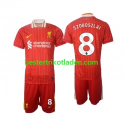 Fußballtrikot Liverpool Szoboszlai 8 Heim Trikot Home 2024-2025 Kurzarm für Kinder