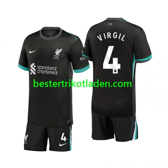 Fußballtrikot Liverpool Virgil 4 Auswärts Trikot Away 2024-2025 Kurzarm für Kinder