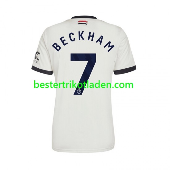 Fußballtrikot Manchester United Beckham 7 Ausweich Trikot 3rd 2024-2025 Kurzarm für Herren