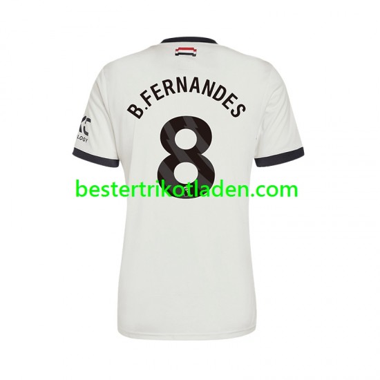 Fußballtrikot Manchester United Bruno Fernandes 8 Ausweich Trikot 3rd 2024-2025 Kurzarm für Herren
