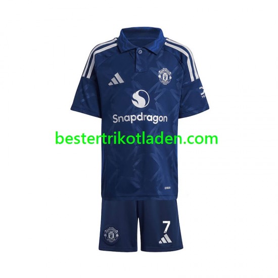 Fußballtrikot Manchester United Cristiano Ronaldo 7 Auswärts Trikot Away 2024-2025 Kurzarm für Kinder
