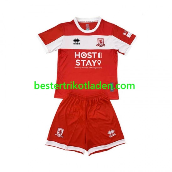 Fußballtrikot Middlesbrough Heim Trikot Home 2024-2025 Kurzarm für Kinder