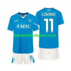 Fußballtrikot SSC Neapel Lukaku 11 Heim Trikot Home 2024-2025 Kurzarm für Kinder
