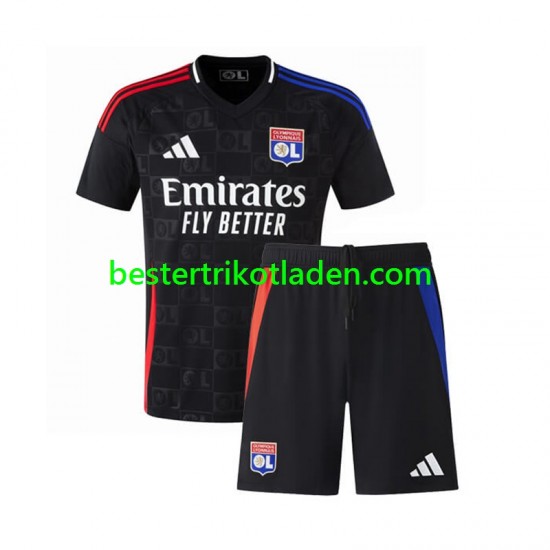 Fußballtrikot Olympique Lyon Auswärts Trikot Away 2024-2025 Kurzarm für Kinder