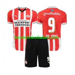 Fußballtrikot PSV Eindhoven DE JONG 9 Heim Trikot Home 2024-2025 Kurzarm für Kinder