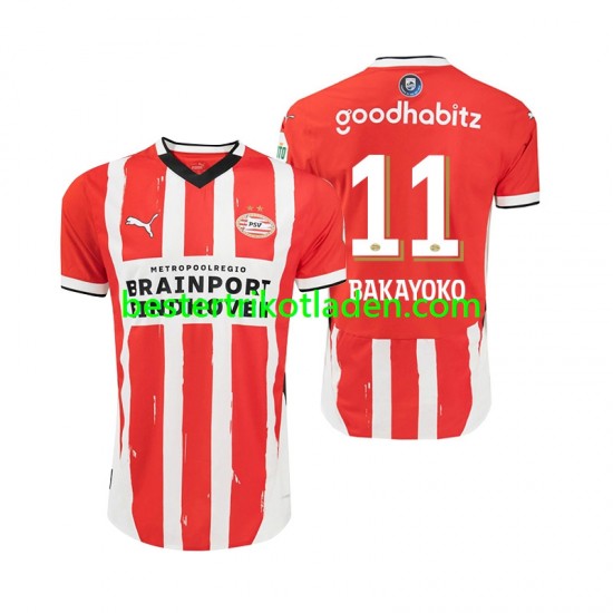 Fußballtrikot PSV Eindhoven Johan Bakayoko 11 Heim Trikot Home 2024-2025 Kurzarm für Herren