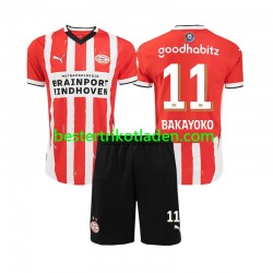Fußballtrikot PSV Eindhoven Johan Bakayoko 11 Heim Trikot Home 2024-2025 Kurzarm für Kinder