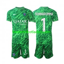 Fußballtrikot Paris Saint-Germain Gianluigi Donnarumma 1 Torwart Auswärts Trikot Away 2024-2025 Kurzarm für Kinder