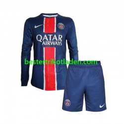 Fußballtrikot Paris Saint-Germain Heim Trikot Home 2024-2025 Langarm für Kinder