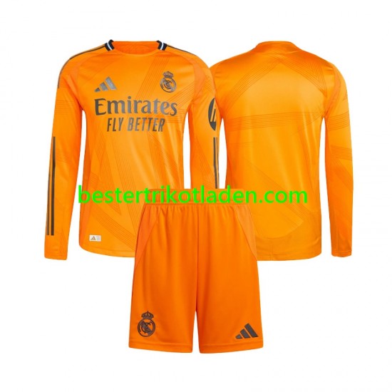 Fußballtrikot Real Madrid Auswärts Trikot Away 2024-2025 Langarm für Kinder
