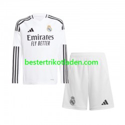 Fußballtrikot Real Madrid Heim Trikot Home 2024-2025 Langarm für Kinder