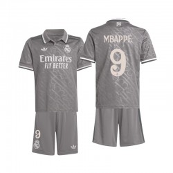 Fußballtrikot Real Madrid Mbappé 9 Ausweich Trikot 3rd 2024-2025 Kurzarm für Kinder