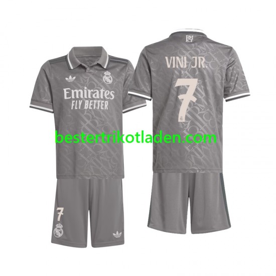 Fußballtrikot Real Madrid Vini JR. 7 Ausweich Trikot 3rd 2024-2025 Kurzarm für Kinder