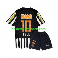 Fußballtrikot Santos PELE 10 -2012 Retro Auswärts Trikot Away 2011 Kurzarm für Kinder