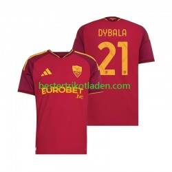 Fußballtrikot AS Rom Paulo Dybala 21 Heim Trikot Home 2026-2027 Kurzarm für Herren