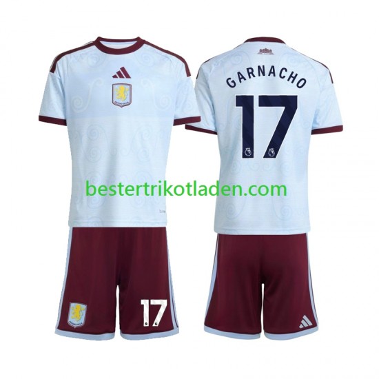 Fußballtrikot Aston Villa Alejandro Garnacho 17 Ausweich Trikot 3rd 2026-2027 Kurzarm für Kinder