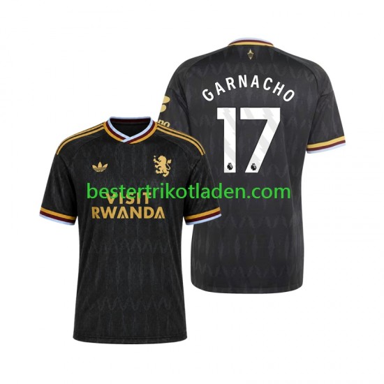 Fußballtrikot Aston Villa Alejandro Garnacho 17 Auswärts Trikot Away 2026-2027 Kurzarm für Herren