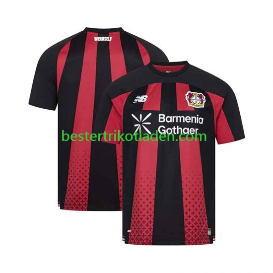 Fußballtrikot Bayer 04 Leverkusen Heim Trikot Home 2026-2027 Kurzarm für Herren