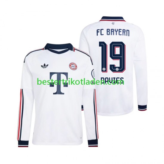 Fußballtrikot FC Bayern München Alphonso Davies 19 Auswärts Trikot Away 2026-2027 Langarm für Herren
