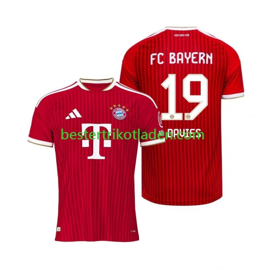 Fußballtrikot FC Bayern München Alphonso Davies 19 Heim Trikot Home 2026-2027 Kurzarm für Herren