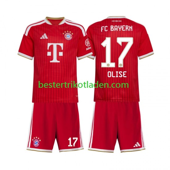 Fußballtrikot FC Bayern München Michael Olise 17 Heim Trikot Home 2026-2027 Kurzarm für Kinder