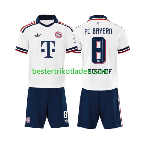 Fußballtrikot FC Bayern München Tom Bischof 8 Auswärts Trikot Away 2026-2027 Kurzarm für Kinder