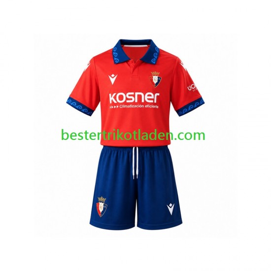 Fußballtrikot CA Osasuna Heim Trikot Home 2026-2027 Kurzarm für Kinder