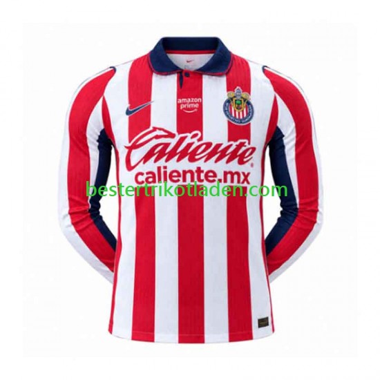 Fußballtrikot Deportivo Guadalajara Heim Trikot Home 2026-2027 Langarm für Herren