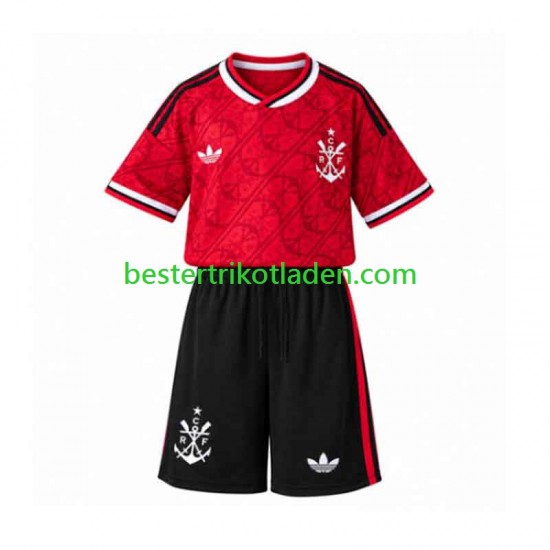Fußballtrikot CR Flamengo Ausweich Trikot 3rd 2026-2027 Kurzarm für Kinder
