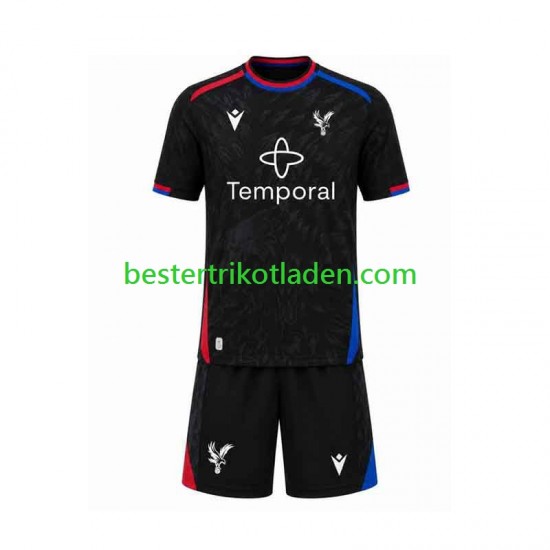Fußballtrikot Crystal Palace Auswärts Trikot Away 2026-2027 Kurzarm für Kinder