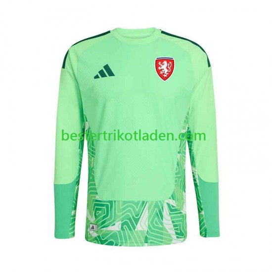 Fußballtrikot Tschechien Torwart Heim Trikot Home 2026-2027 Langarm für Herren