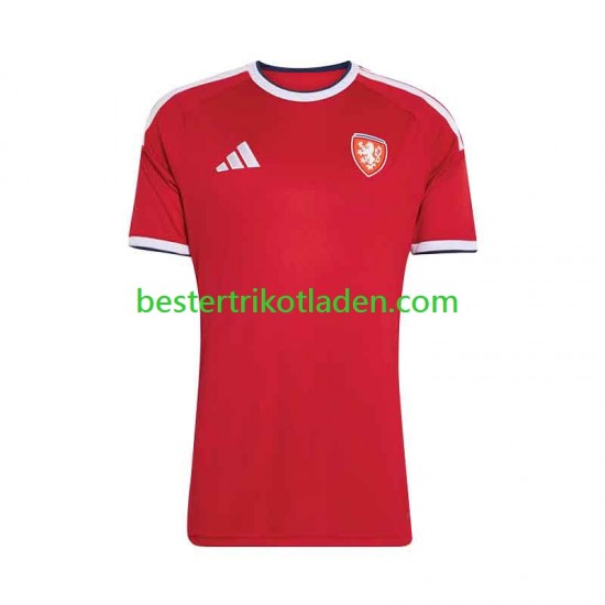 Fußballtrikot Tschechien Heim Trikot Home 2026-2027 Kurzarm für Herren