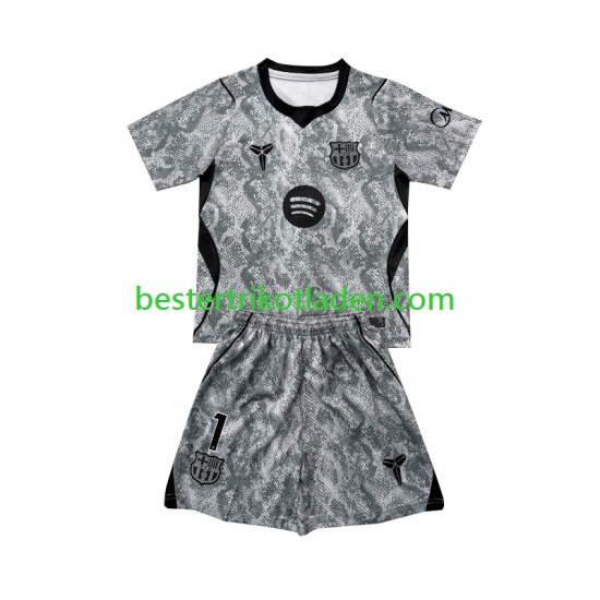 Fußballtrikot FC Barcelona Joan Garcia 1 Torwart Auswärts Trikot Away 2026-2027 Kurzarm für Kinder