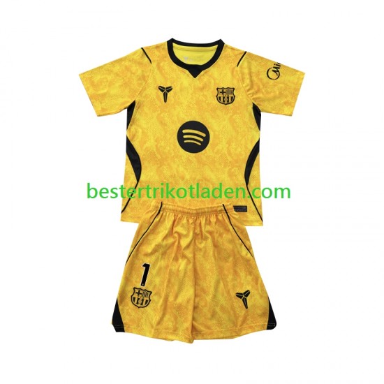 Fußballtrikot FC Barcelona Joan Garcia 1 Torwart Viertes trikot 2026-2027 Kurzarm für Kinder