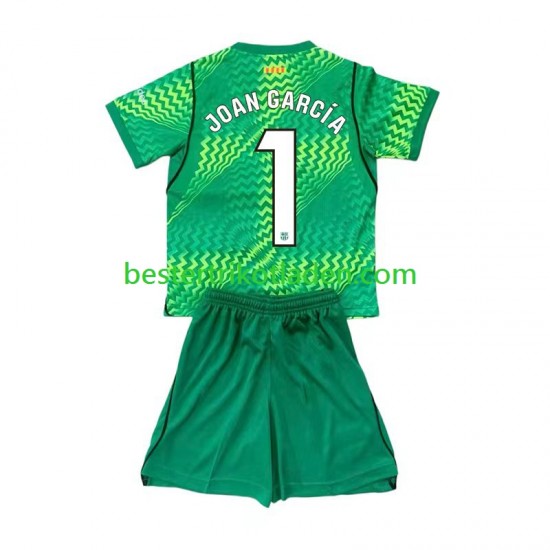 Fußballtrikot FC Barcelona Joan Garcia 1 Torwart Heim Trikot Home 2026-2027 Kurzarm für Kinder