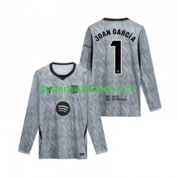 Fußballtrikot FC Barcelona Joan Garcia 1 Torwart Auswärts Trikot Away 2026-2027 Langarm für Herren