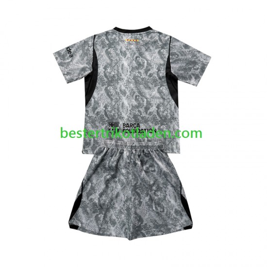 Fußballtrikot FC Barcelona Torwart Auswärts Trikot Away 2026-2027 Kurzarm für Kinder