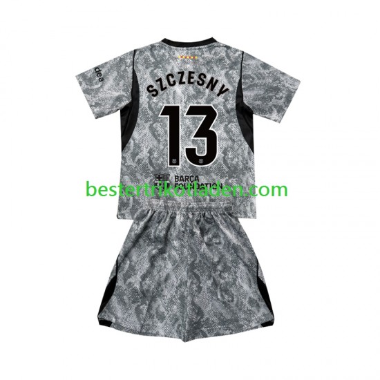 Fußballtrikot FC Barcelona Wojciech Szczesny 13 Torwart Auswärts Trikot Away 2026-2027 Kurzarm für Kinder