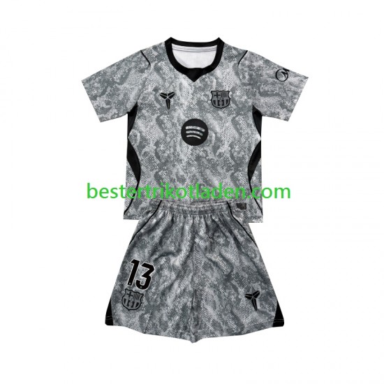 Fußballtrikot FC Barcelona Wojciech Szczesny 13 Torwart Auswärts Trikot Away 2026-2027 Kurzarm für Kinder