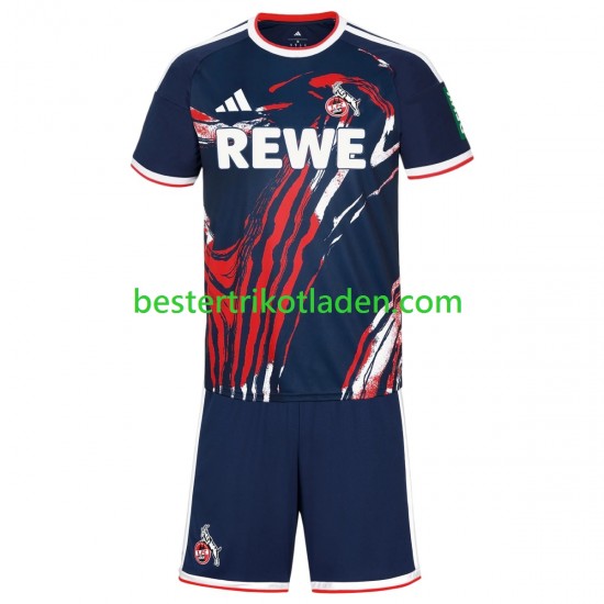 Fußballtrikot FC Köln Auswärts Trikot Away 2026-2027 Kurzarm für Kinder