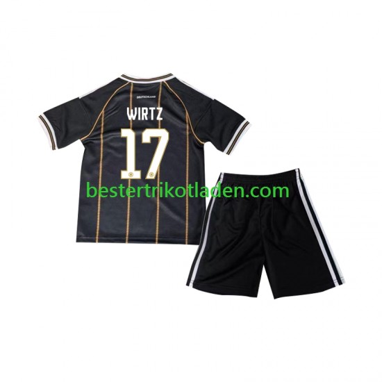 Fußballtrikot Deutschland Florian Wirtz 17 Ausweich Trikot 3rd WM 2026 Kurzarm für Kinder