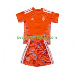Fußballtrikot Leeds United Torwart Viertes trikot 2026-2027 Kurzarm für Kinder