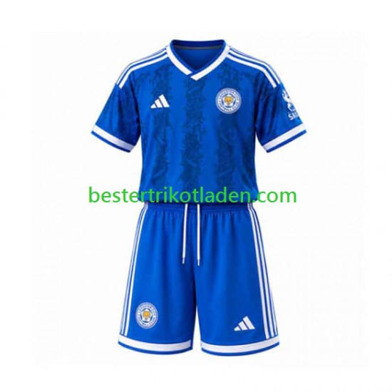 Fußballtrikot Leicester City Heim Trikot Home 2026-2027 Kurzarm für Kinder