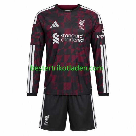 Fußballtrikot Liverpool Ausweich Trikot 3rd 2026-2027 Langarm für Kinder