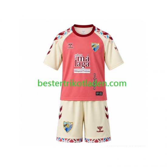 Fußballtrikot Málaga CF Auswärts Trikot Away 2026-2027 Kurzarm für Kinder