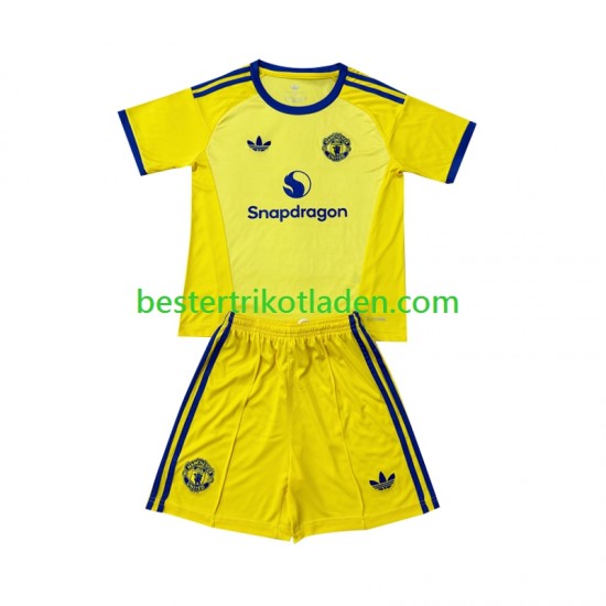 Fußballtrikot Manchester United Torwart Ausweich Trikot 3rd 2026-2027 Kurzarm für Kinder