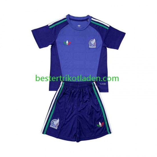 Fußballtrikot Mexiko Torwart Auswärts Trikot Away 2026 Kurzarm für Kinder