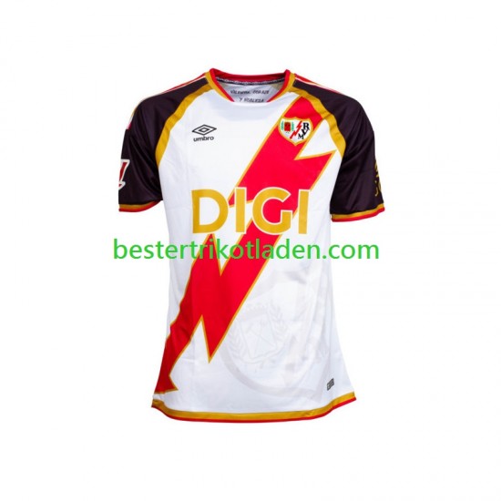 Fußballtrikot Rayo Vallecano Heim Trikot Home 2026-2027 Kurzarm für Herren