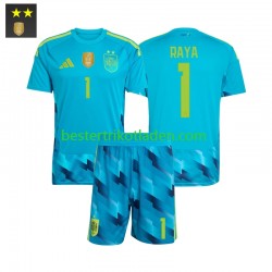 Fußballtrikot Spanien David Raya 1 Torwart Heim Trikot Home 2026-2027 Kurzarm für Kinder